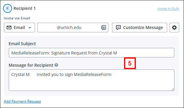 Updating Email Subject and Message